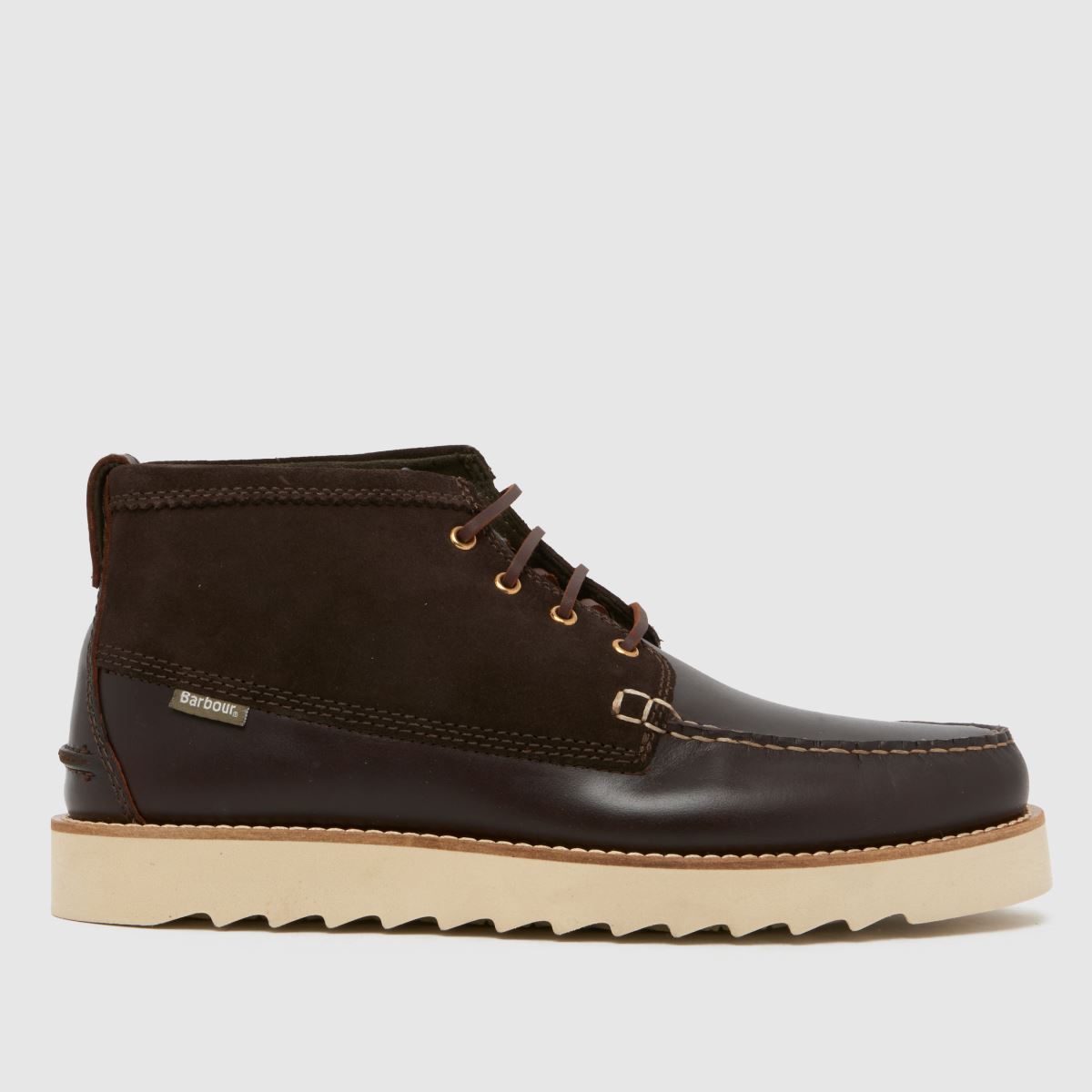 Barbour Hadston Chukka Boots in Dark Brown