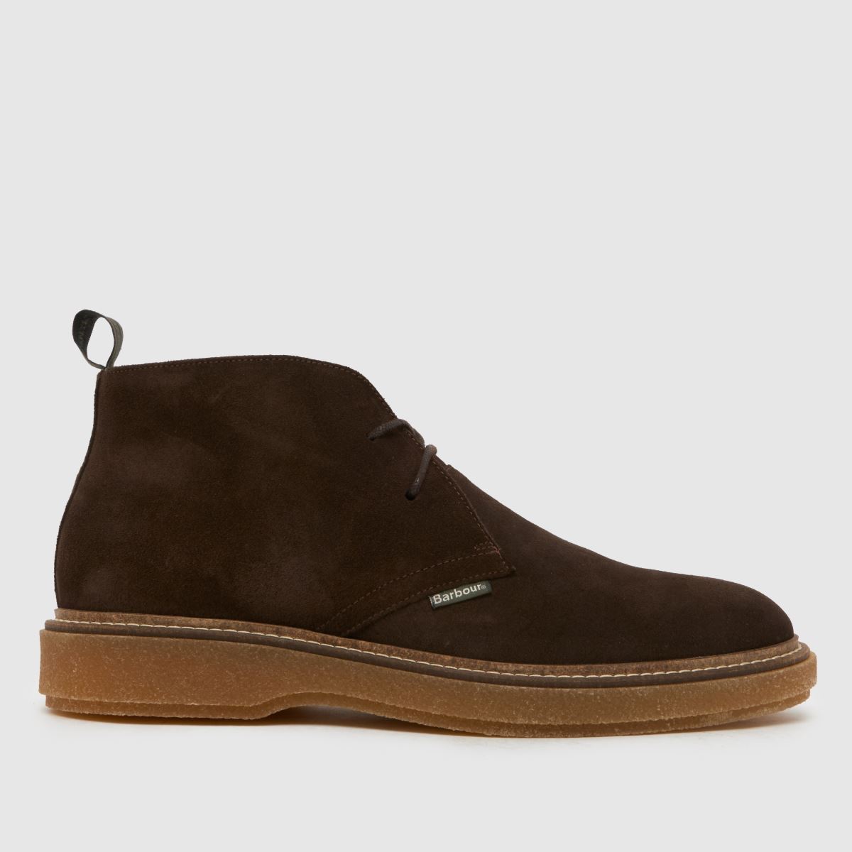 Barbour Blaine Chukka Boots in Dark Brown