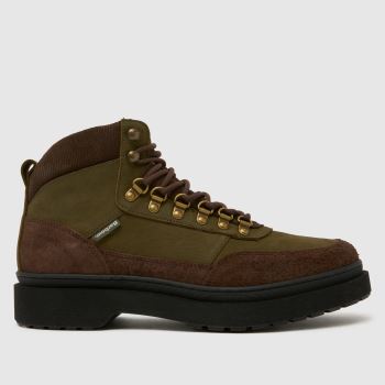 Barbour Khaki Sidwood Hiking Mens Boots