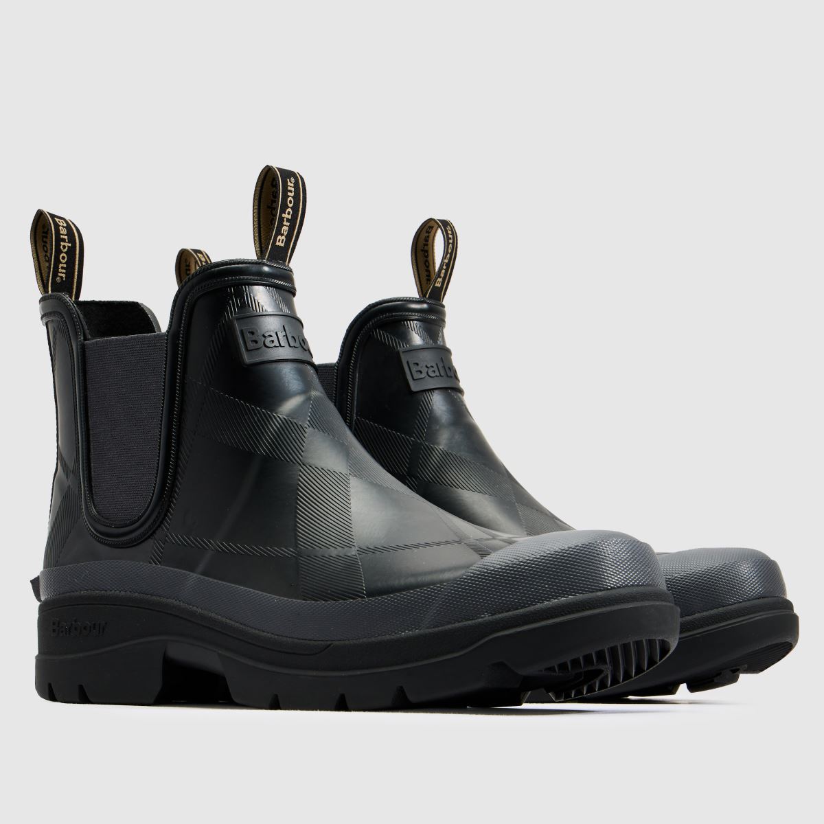 Barbour Breacon Chelsea Welly in Black & Grey Barbour Breacon Chelsea Welly 1