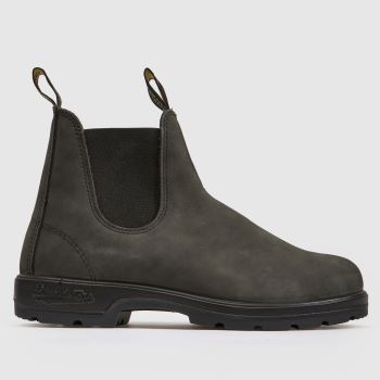 BLUNDSTONE Rustic Black Classic Chelsea Mens Boots