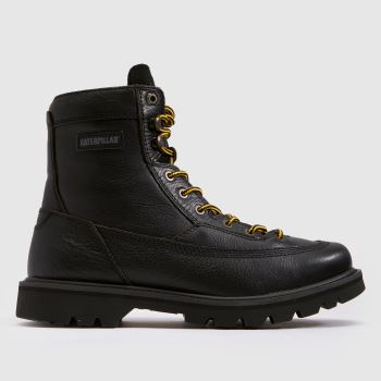 CAT Black Grader Lace To Toe Mens Boots