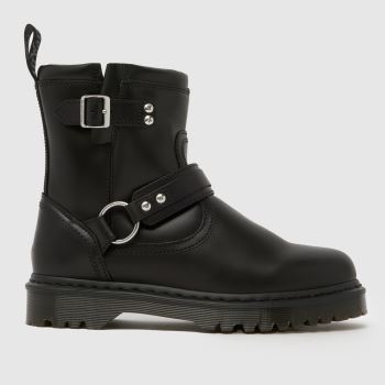 Dr Martens Black Anistone Harness Ankle Mens Boots