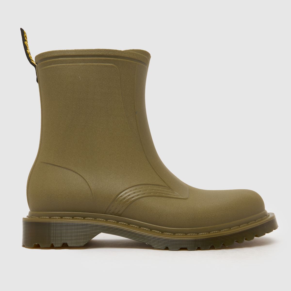 Dr. Martens 1460 Rain Pull On Boots in Khaki