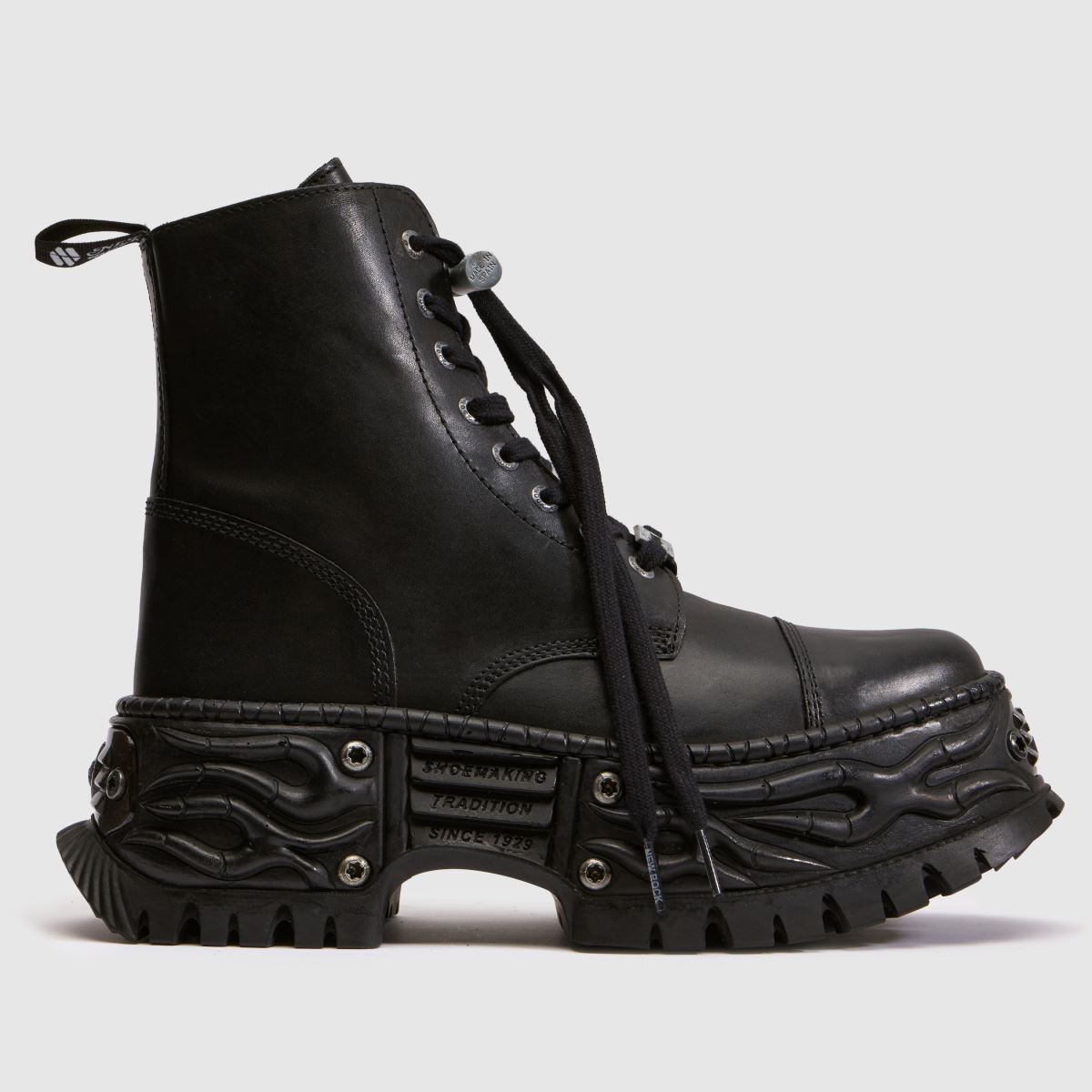 NEW ROCK Flame Chunky in Black NEW ROCK Flame Chunky