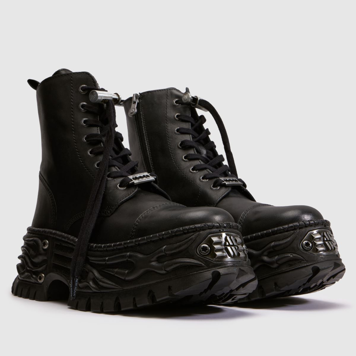 NEW ROCK Flame Chunky in Black NEW ROCK Flame Chunky 1
