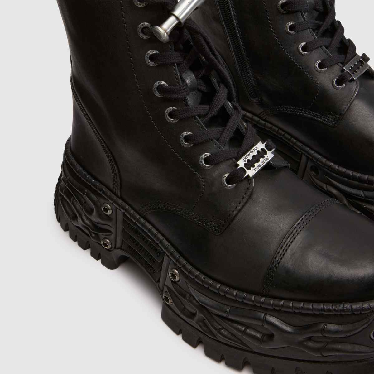 NEW ROCK Flame Chunky in Black NEW ROCK Flame Chunky 4