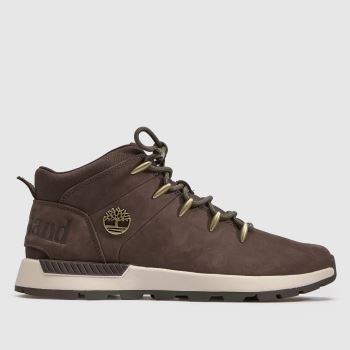 Timberland Dark Brown Sprint Trekker Mid Mens Boots