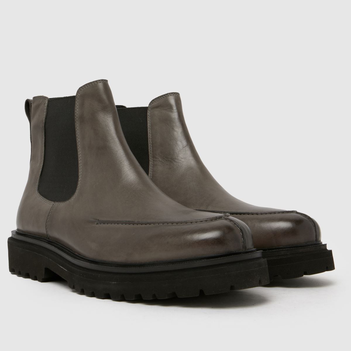 schuh Dustin Leather Chelsea in Grey schuh Dustin Leather Chelsea 1