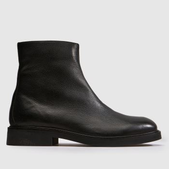 schuh Black Multi Dario Leather Square Toe Herren Boots
