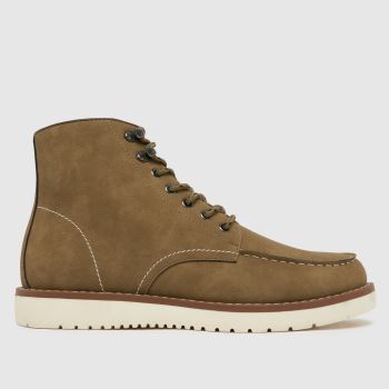 schuh Light Green Dayne White Sole Moc Mens Boots