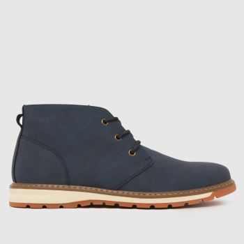 schuh Navy Denver Chukka Mens Boots