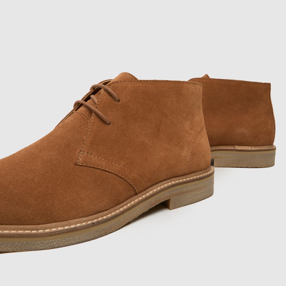 Mens Tan schuh Dace Suede Chukka Boots | schuh