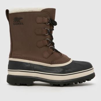 SOREL Brown Caribou Waterproof Mens Boots