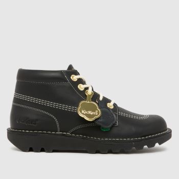 Kickers Classics Black Kick Hi Goldie Mens Boots