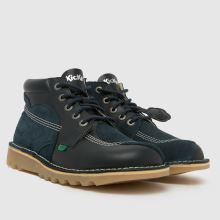 Kickers Classics Kick Hi Stitch in Navy Kickers Classics Kick Hi Stitch,2 of 4