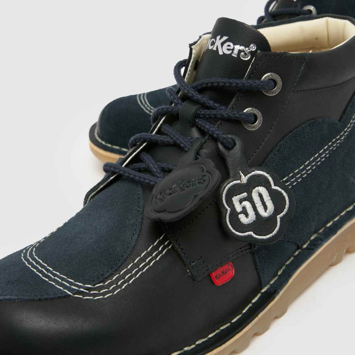 Kickers Classics Kick Hi Stitch in Navy Kickers Classics Kick Hi Stitch 4