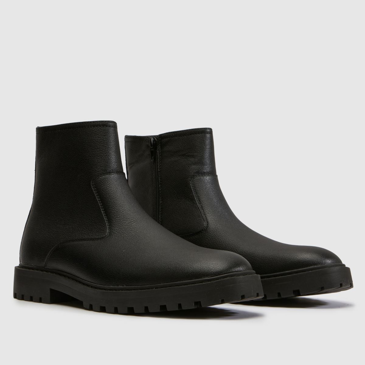 schuh Darrow Leather Chunky Boot in Black schuh Darrow Leather Chunky Boot 1