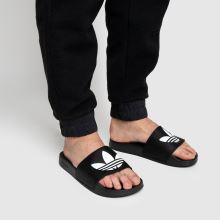 adidas black & white adilette lite sandals