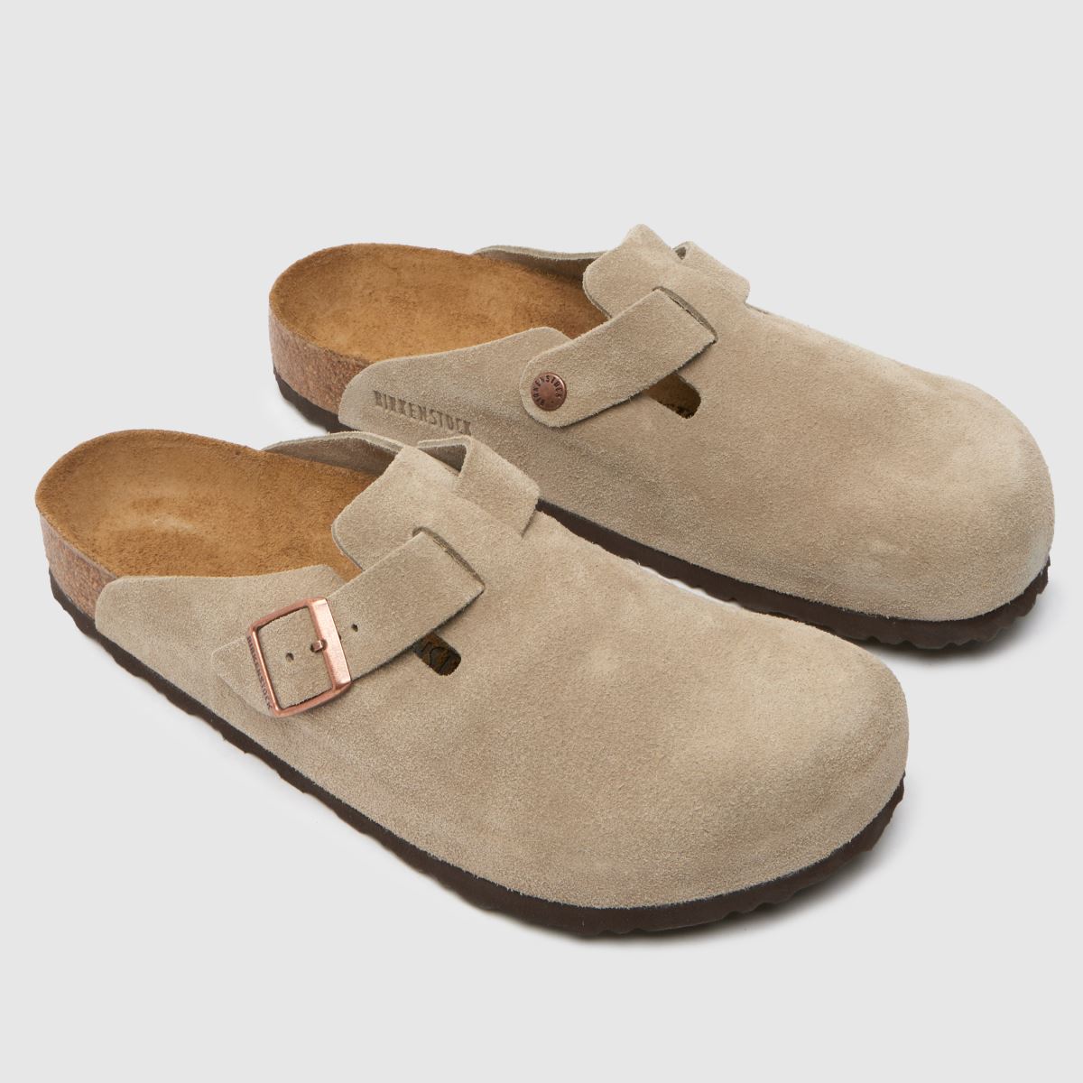 BIRKENSTOCK Boston Clog Sandals in Taupe