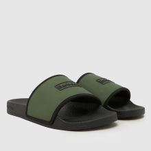 Barbour Cresswell Slider in Black & Green Barbour Cresswell Slider,2 of 4