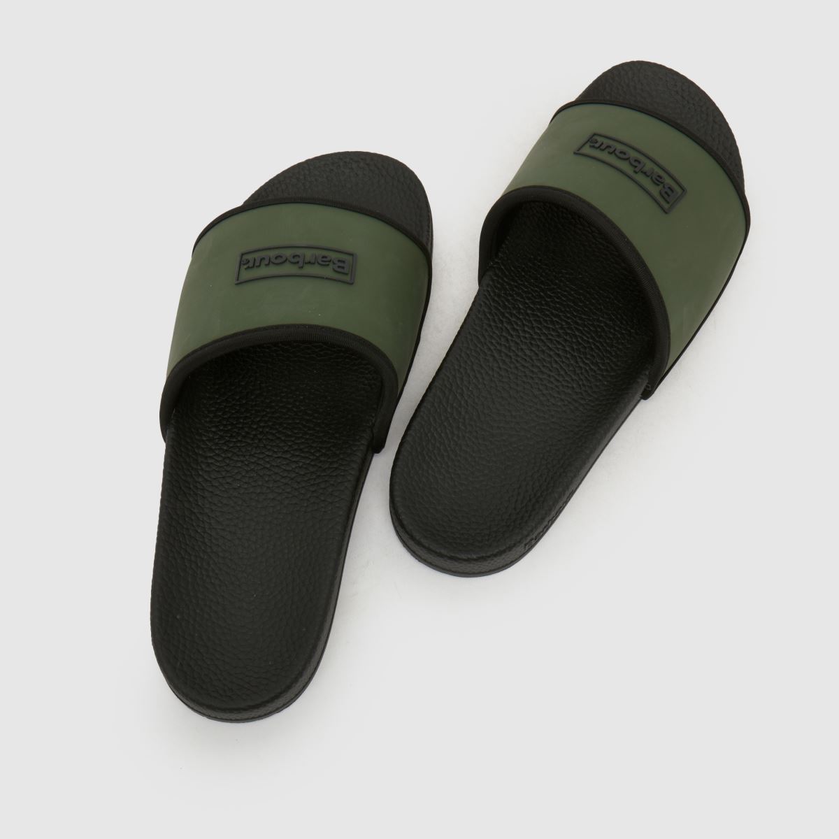 Barbour Cresswell Slider in Black & Green Barbour Cresswell Slider 7