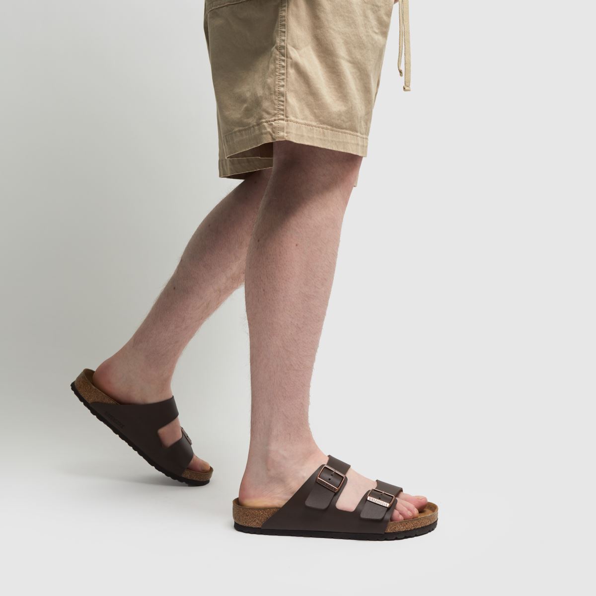 BIRKENSTOCK Men's Arizona Sandals in Brown, Size: 10