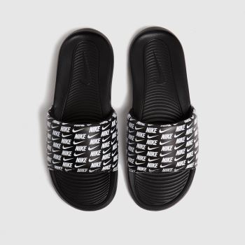 Nike black & white victori one sandals Nike black & white victori one sandals