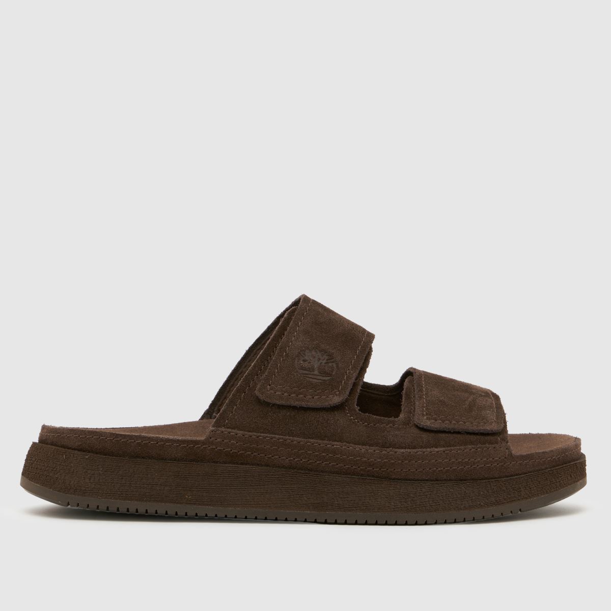 Timberland Slide Sandals in Dark Brown