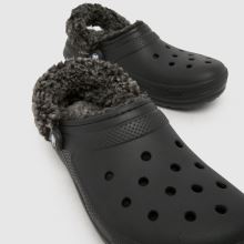 Crocs Classic Fleece Lined Clog in Black Crocs Classic Fleece Lined Clog,3 of 4