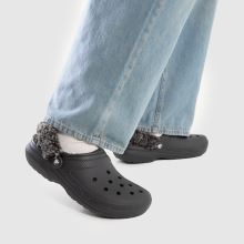 Crocs Classic Fleece Lined Clog in Black Crocs Classic Fleece Lined Clog,2 of 4