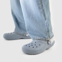 Crocs Classic Fleece Lined Clog in Grey Crocs Classic Fleece Lined Clog,2 of 4