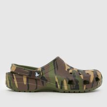 Crocs Classic Camo Clog in Green Multi Crocs Classic Camo Clog,1 of 4