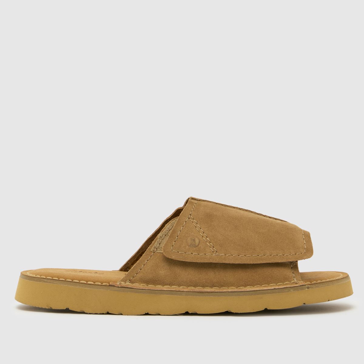 Clarks Solsbury Slide Sandals in Taupe
