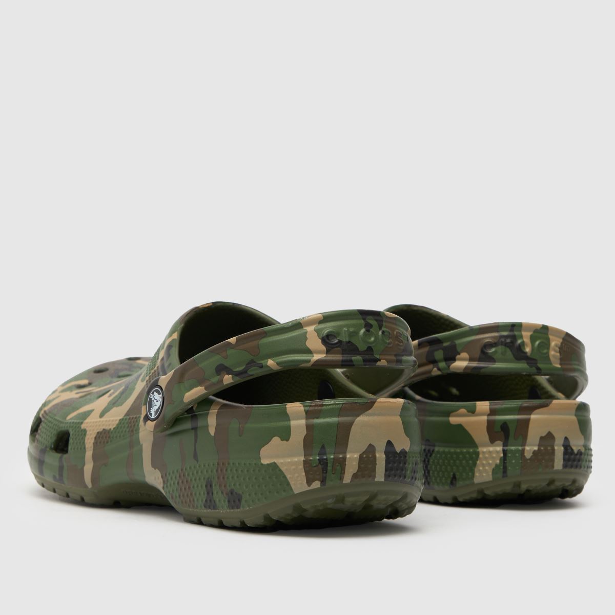 crocs camo sandals