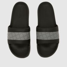 Lacoste Serve Slide Hybrid in Black & Grey Lacoste Serve Slide Hybrid,1 of 4