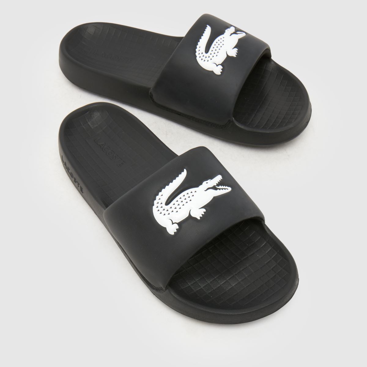 Lacoste Serve Slide in Black & White Lacoste Serve Slide 1