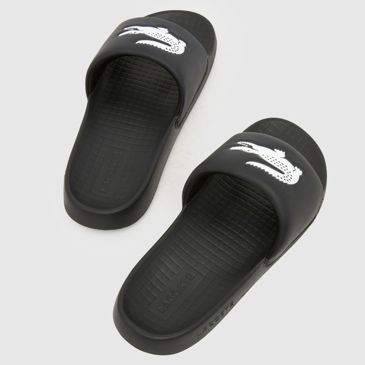 Lacoste Serve Slide in Black & White Lacoste Serve Slide 7
