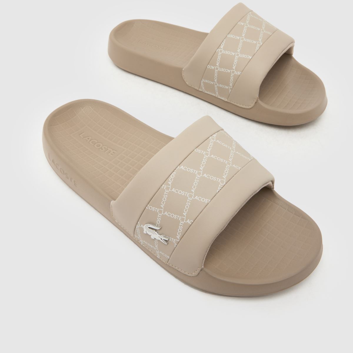 Lacoste Serve Slide Hybrid in Taupe Lacoste Serve Slide Hybrid 4