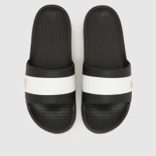 Lacoste Serve Slide in Black & White Lacoste Serve Slide,1 of 4