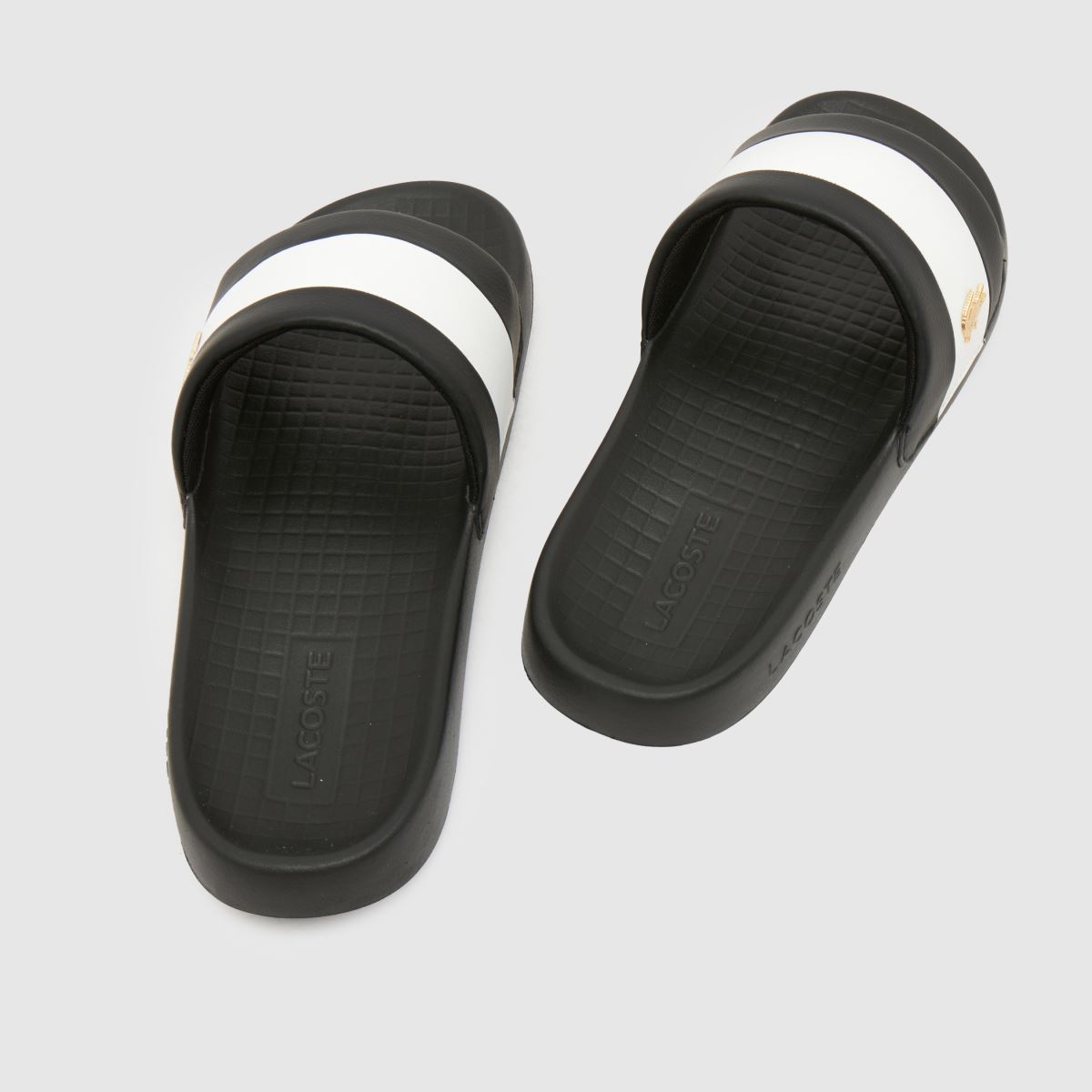 Lacoste Serve Slide in Black & White Lacoste Serve Slide 7