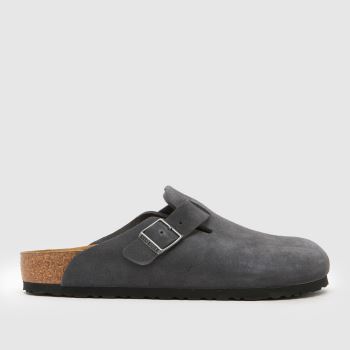 BIRKENSTOCK Grey Boston Clog Mens Sandals