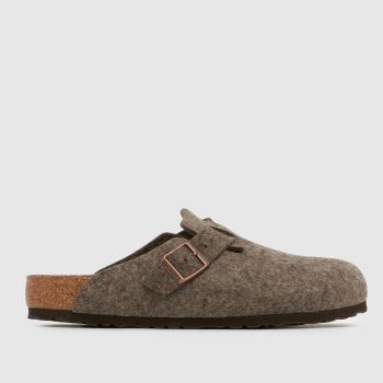 BIRKENSTOCK Brown Boston Clog Mens Sandals