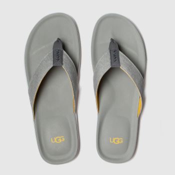 UGG grey brookside flip canvas sandals UGG grey brookside flip canvas sandals
