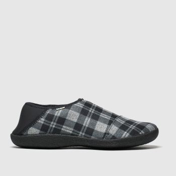 toms black & grey rodeo slippers toms black & grey rodeo slippers