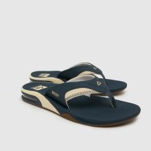 Reef Fanning in Navy & White Reef Fanning,3 of 4