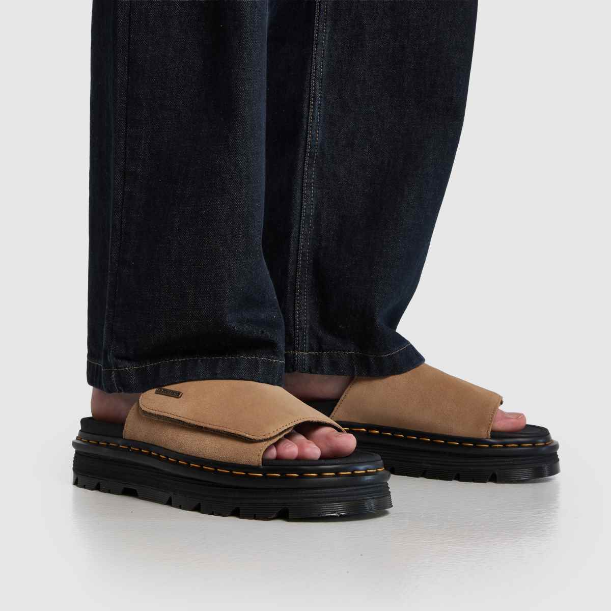 Dr Martens Zebzag Slide in Tan Dr Martens Zebzag Slide 8