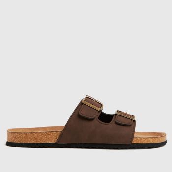 schuh brown sid footbed sandals schuh brown sid footbed sandals