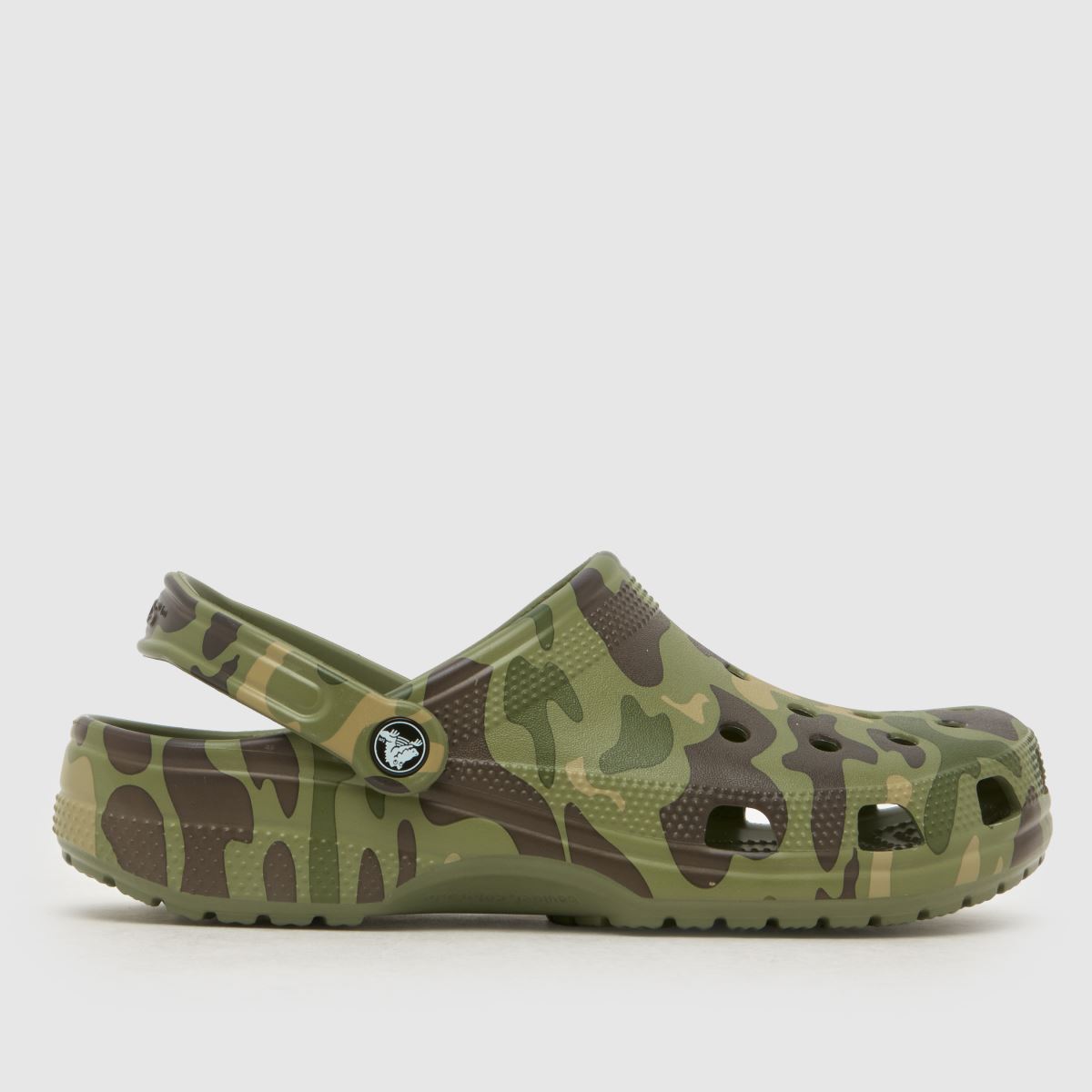 Crocs Classic Duck Camo Clog in Green Multi Crocs Classic Duck Camo Clog
