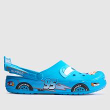 Crocs Cars Dinaco Crocband Clog in Blue Multi Crocs Cars Dinaco Crocband Clog,1 of 4